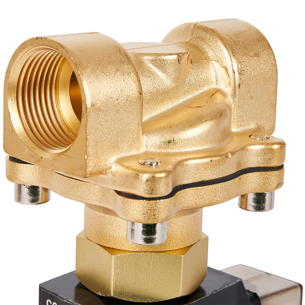 Клапан электромагнитный (соленоидный) двухходовой РОСМА СК-21-20 нормально открытый НО, АС 220В,G3/4, Ду20, 00000012957