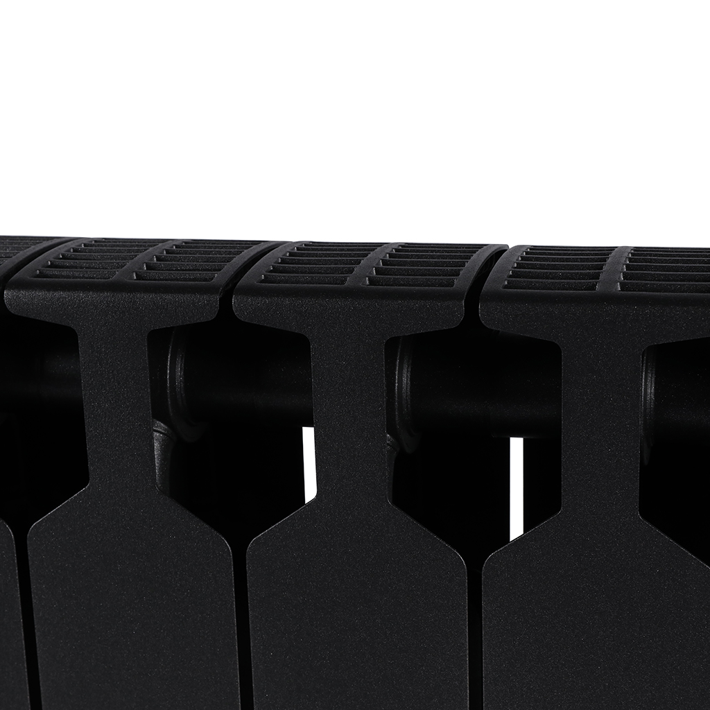 Радиатор биметаллический RIFAR SUPReMO 350 10 секций боковое подключение (Антрацит), 4RS35-10-AN