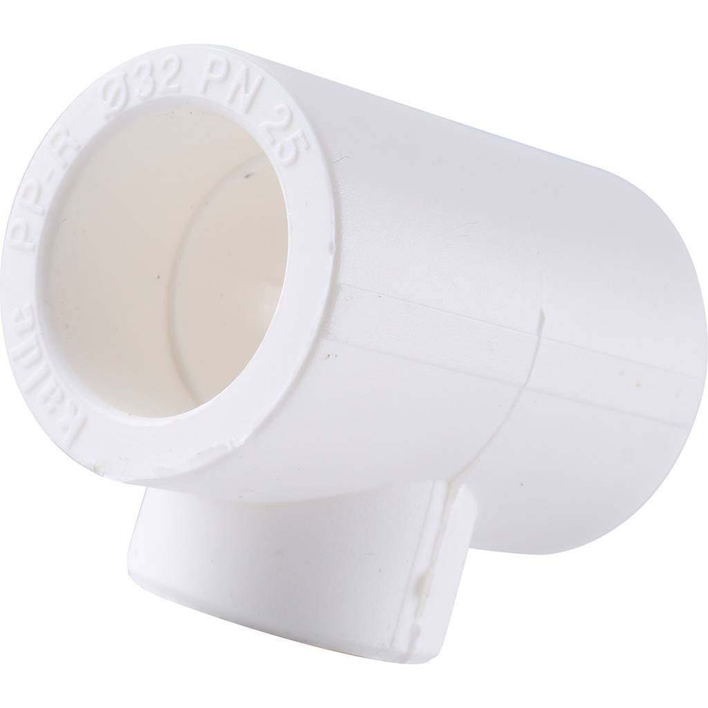 Тройник переходной Kalde 32х25х32 для полипропиленовых труб под сварку (цвет белый), 3212-tio-322532