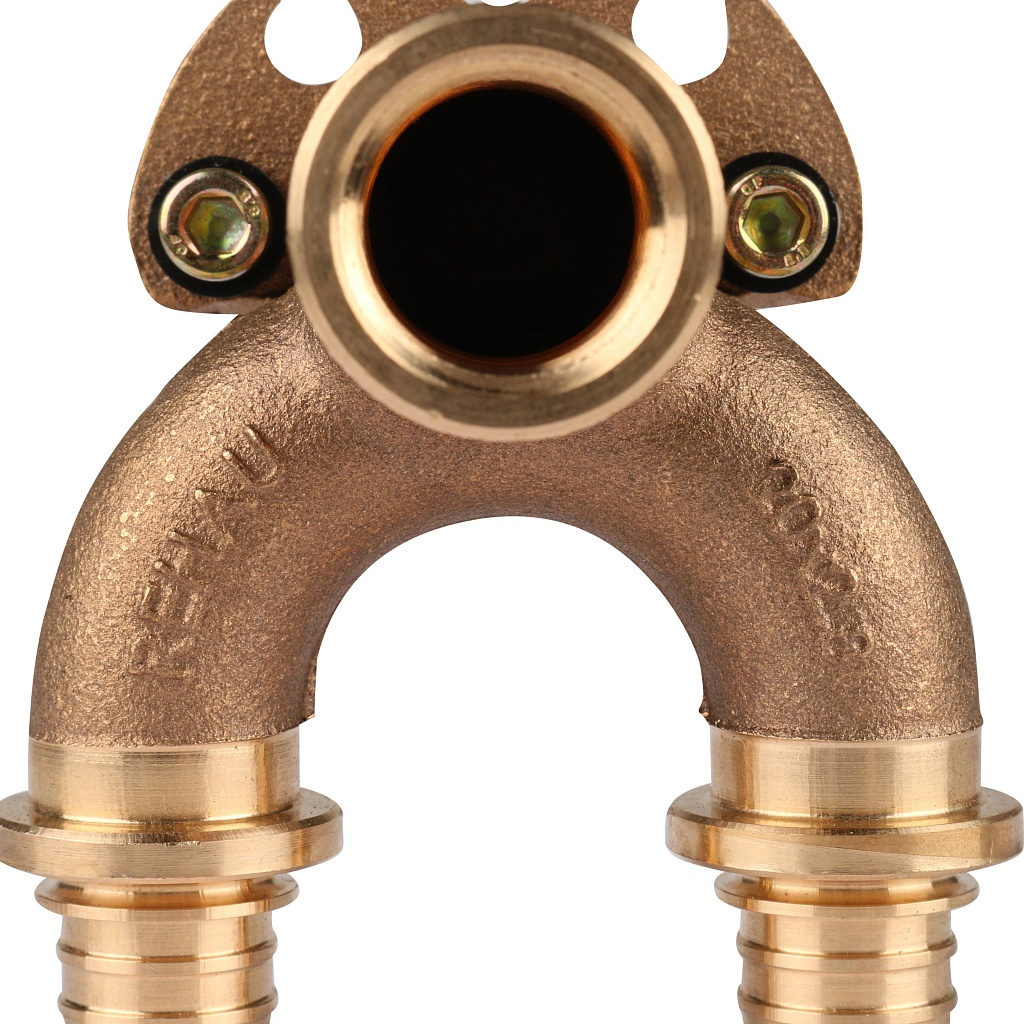 Проточный настенный угольник РЕХАУ RAUTITAN 20/20-Rp 1/2 длинный RX+ для труб из сшитого полиэтилена