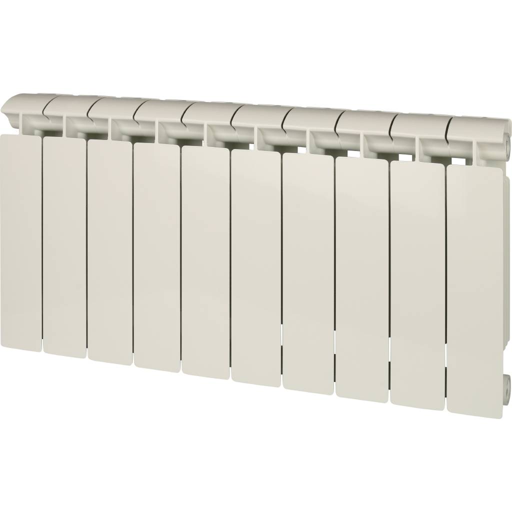 Радиатор биметаллический Global STYLE EXTRA 350 10 секций боковое подключение (белый RAL 9010), STE03501010