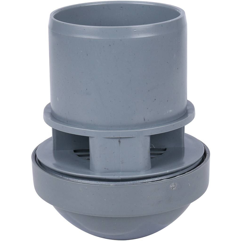 Аэратор канализационный Sinikon СТАНДАРТ D50 (КВ.050.G – серый цвет), NO.1.050