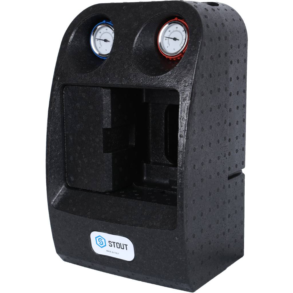 Насосная группа STOUT SDG-0038 с теплообменником 18 пластин, без насоса в теплоизоляции, SDG-0038-182501