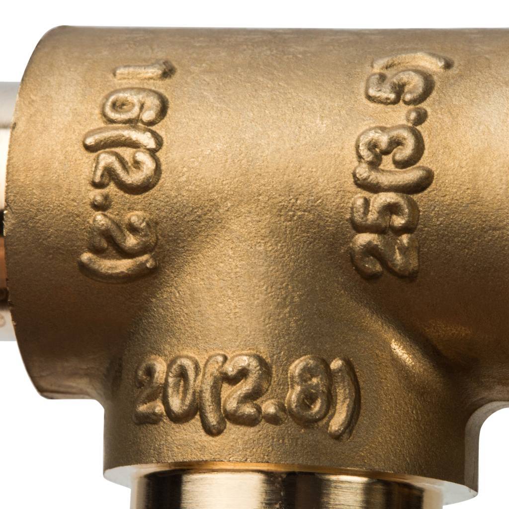 Тройник переходной STOUT 25x20x16 для труб из сшитого полиэтилена аксиальный, SFA-0014-252016