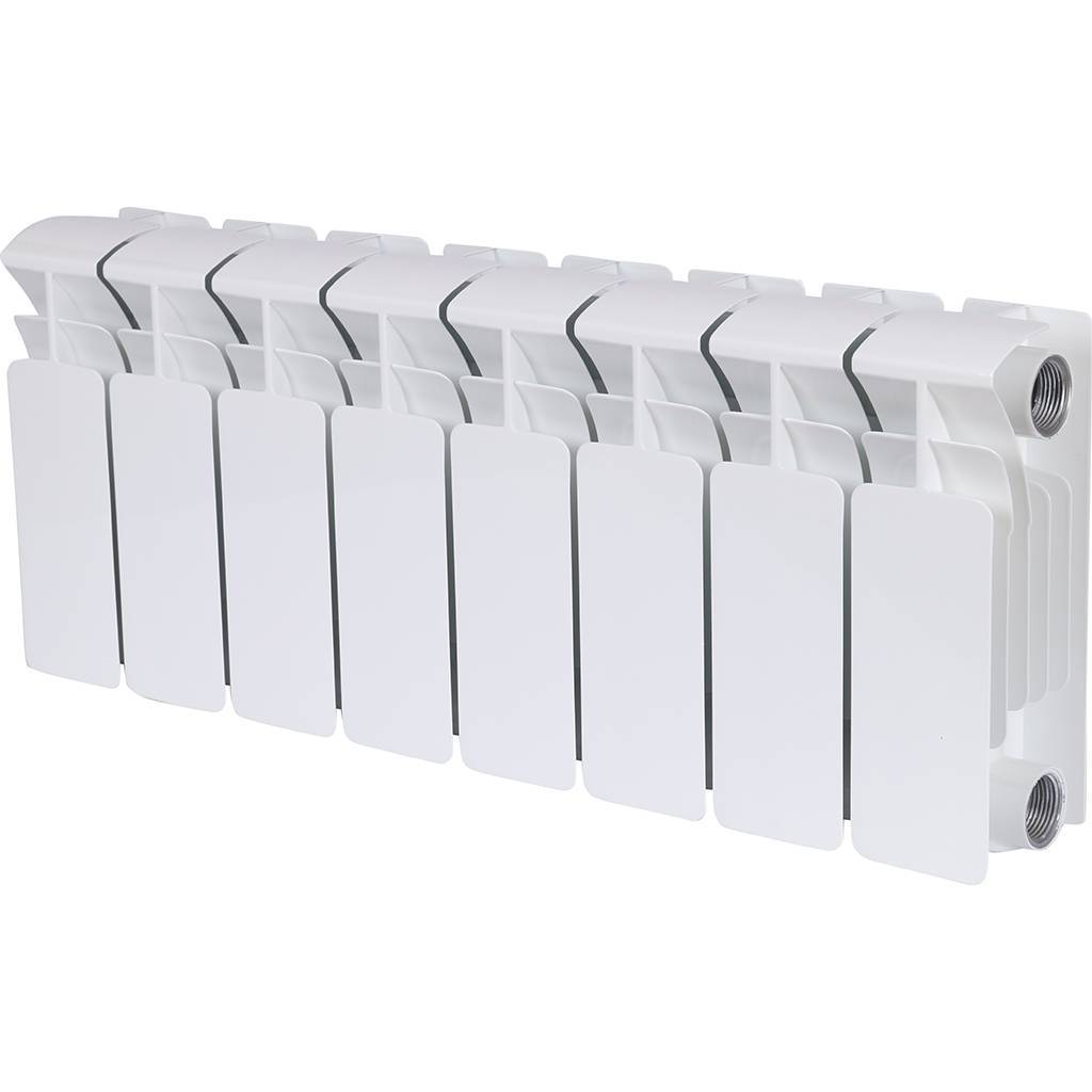 Радиатор биметаллический RIFAR BASE 200 8 секций боковое подключение (белый RAL 9016), 1RB20-8