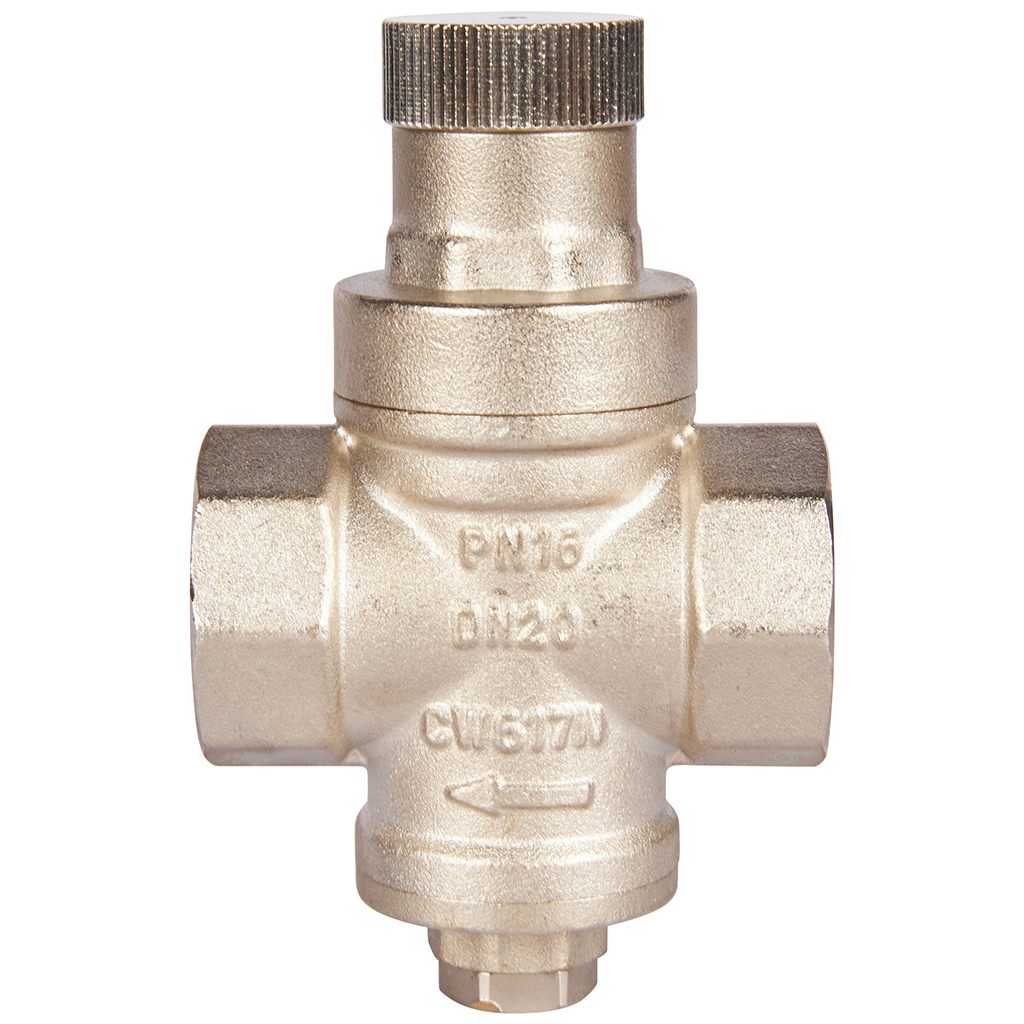 Редуктор давления ROMMER PN16 вн/вн 3/4  без подключения манометра, RVS-0009-000020