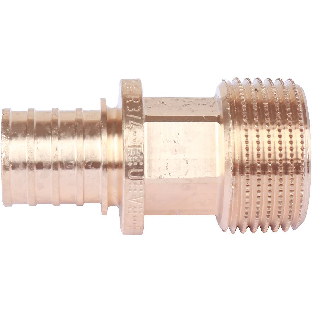 Переходник РЕХАУ RAUTITAN с наружной резьбой 20-R 3/4 RX+ для труб из сшит полиэтил аксиальный