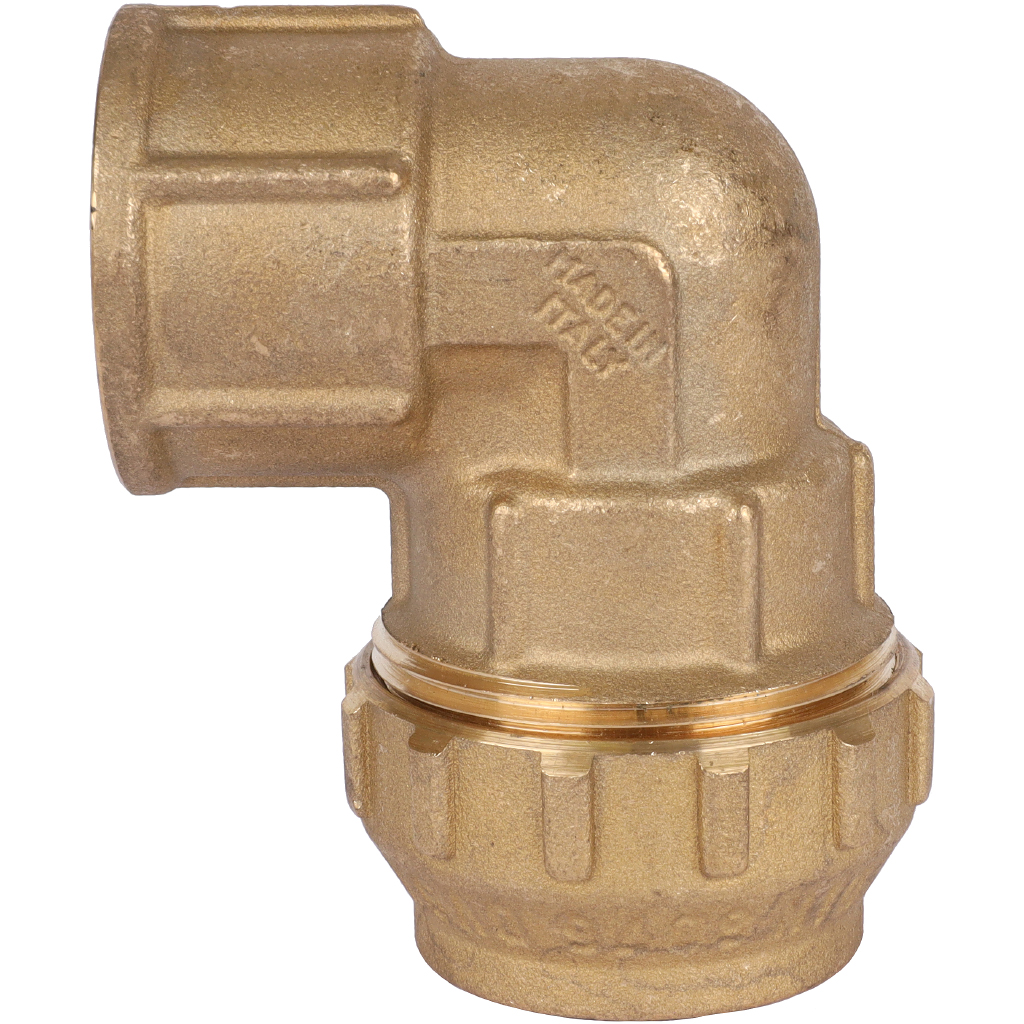 Угольник TIEMME с внутренней резьбой 32х1 для труб ПНД винтовой, 3400162