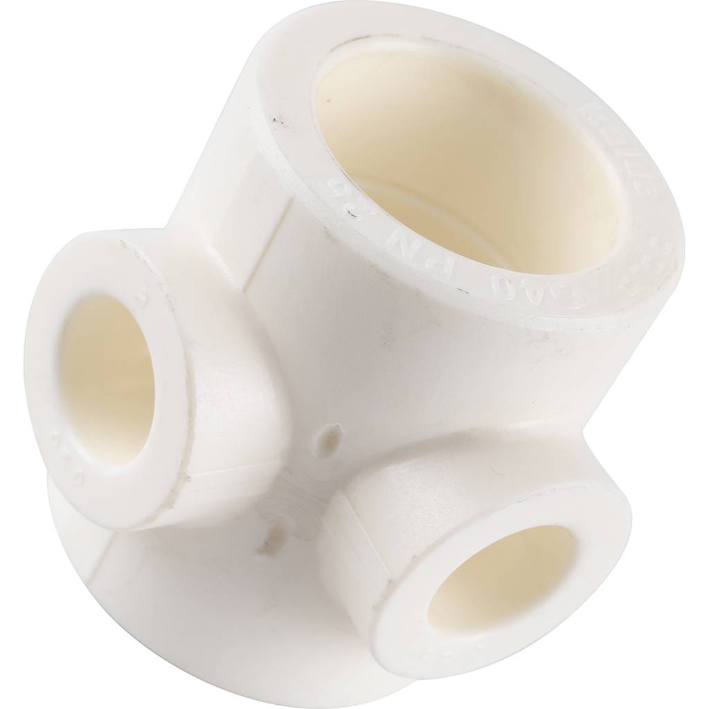 Крестовина переходная Kalde 40*20 для полипропиленовых труб под сварку (цвет белый), 3212-cdl-402000