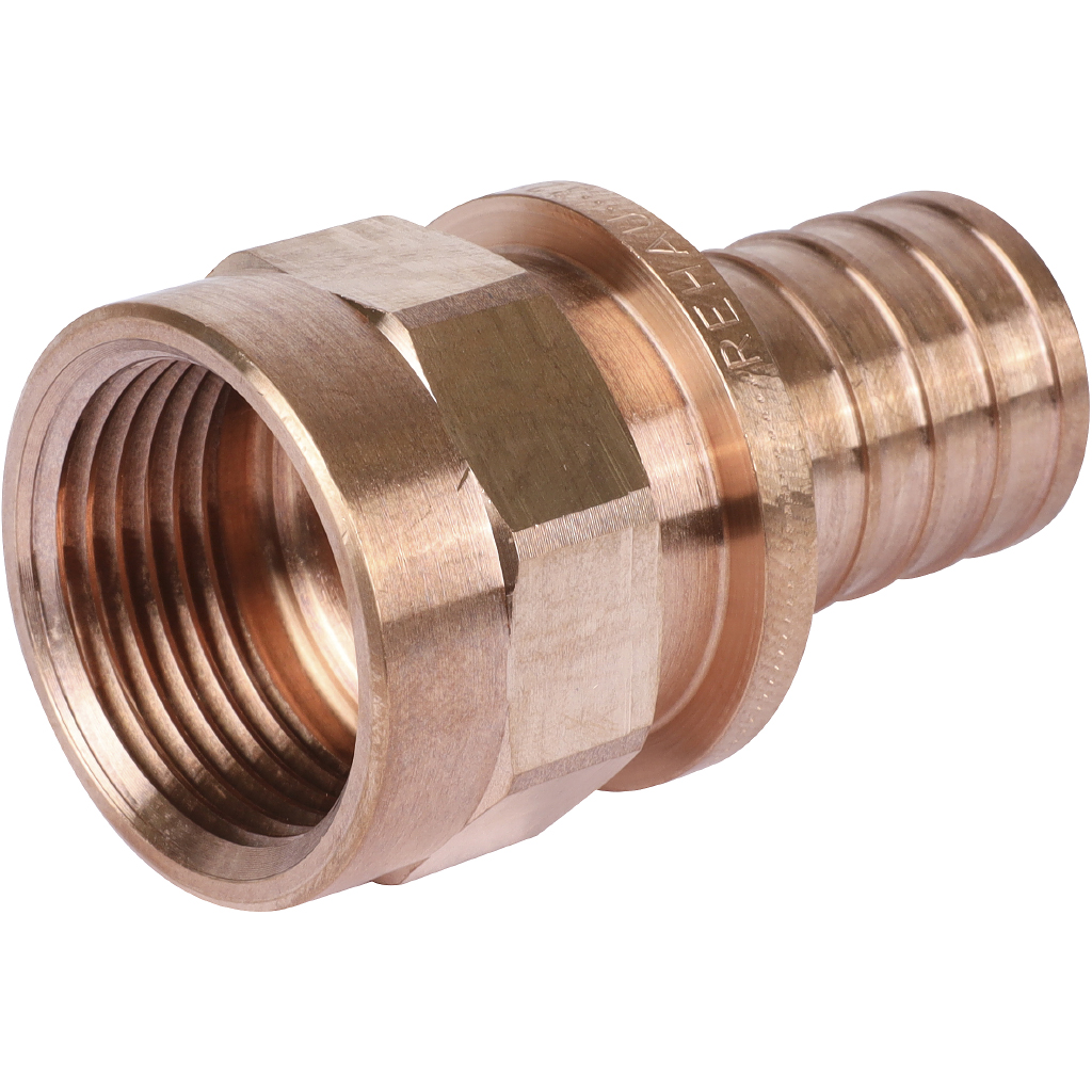 Переходник РЕХАУ RAUTITAN с внутренней резьбой 32-Rр 1 RX+ для труб из сшитого полиэтилена аксиальный