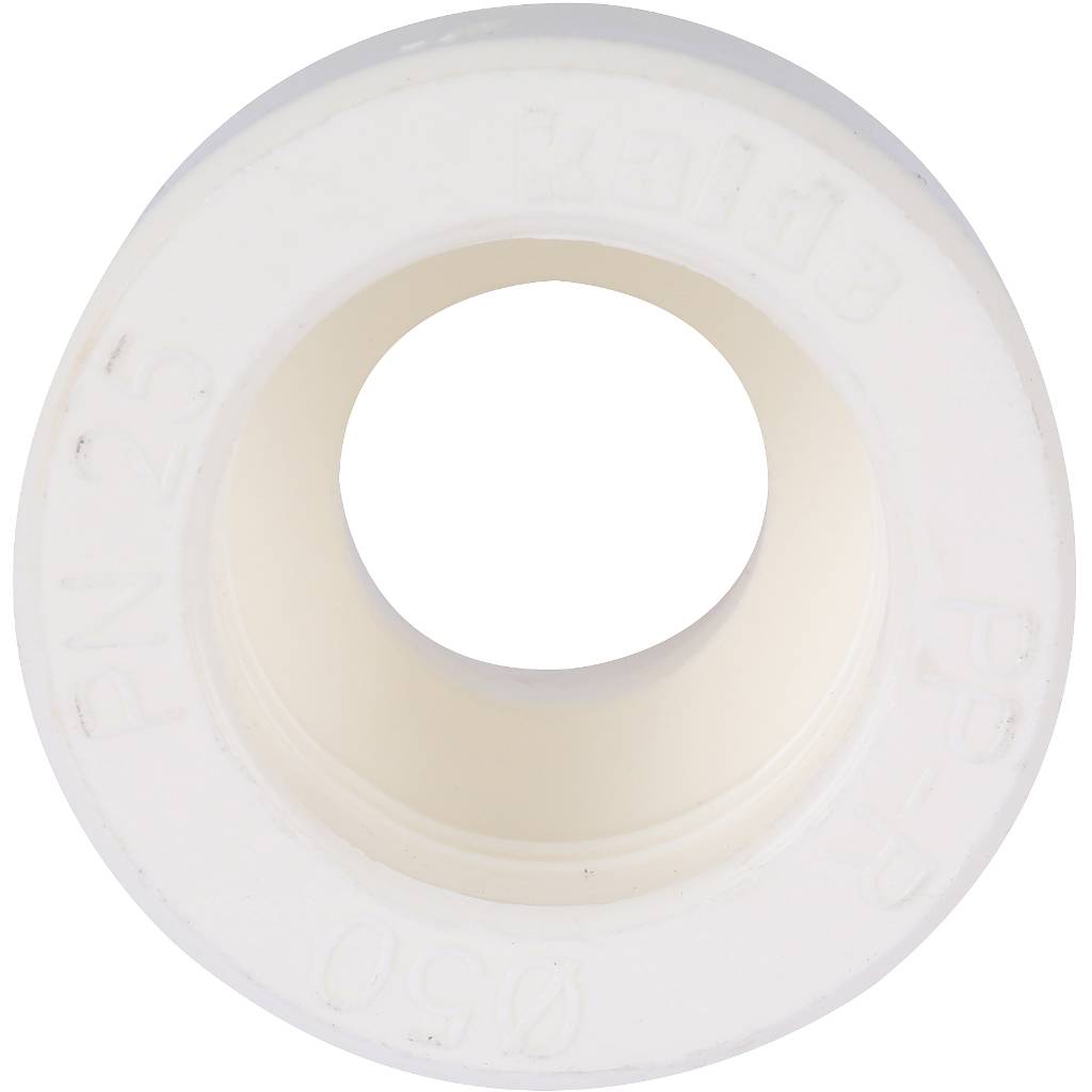 Муфта переходная Kalde 50x25 для полипропиленовых труб под сварку (цвет белый), 3212-rdc-502500