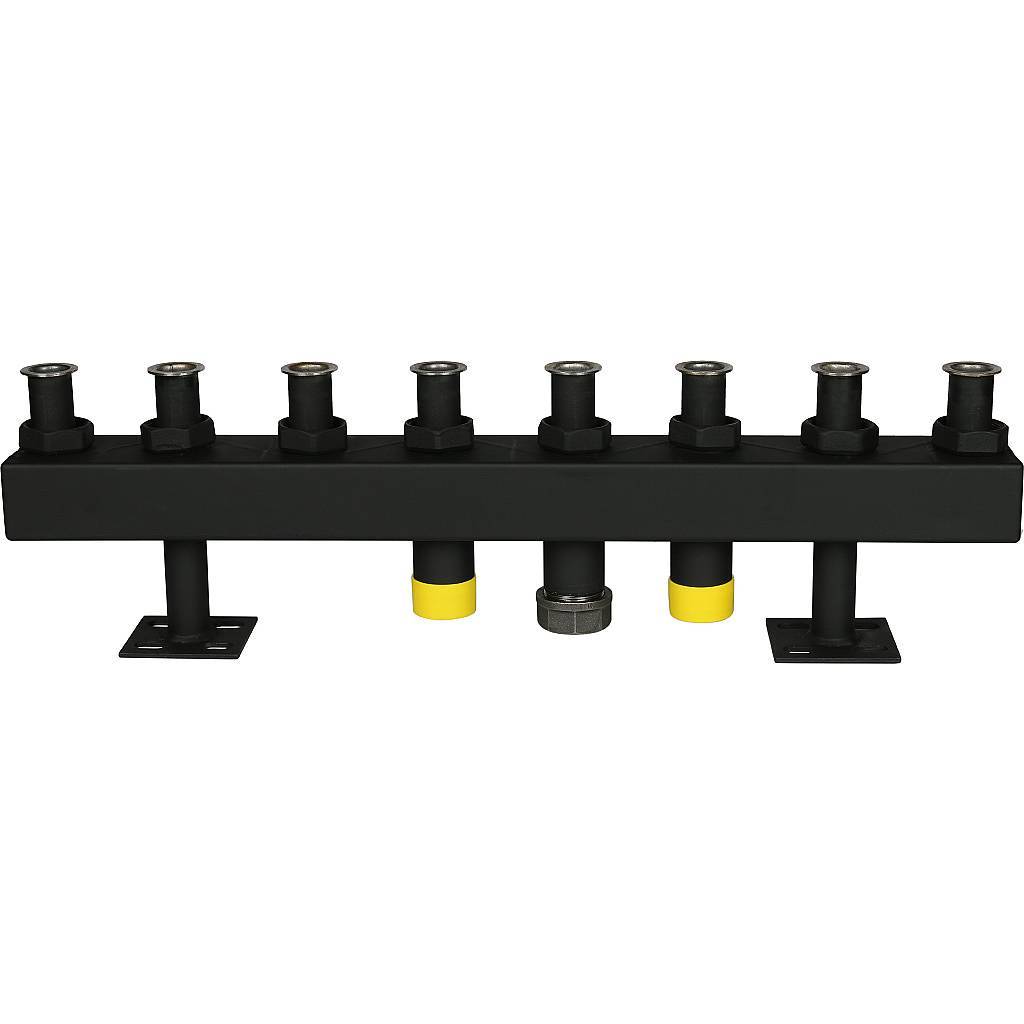 Стальной распределительный коллектор STOUT SDG-0016 4 отопительных контура, в теплоизоляции DN 32