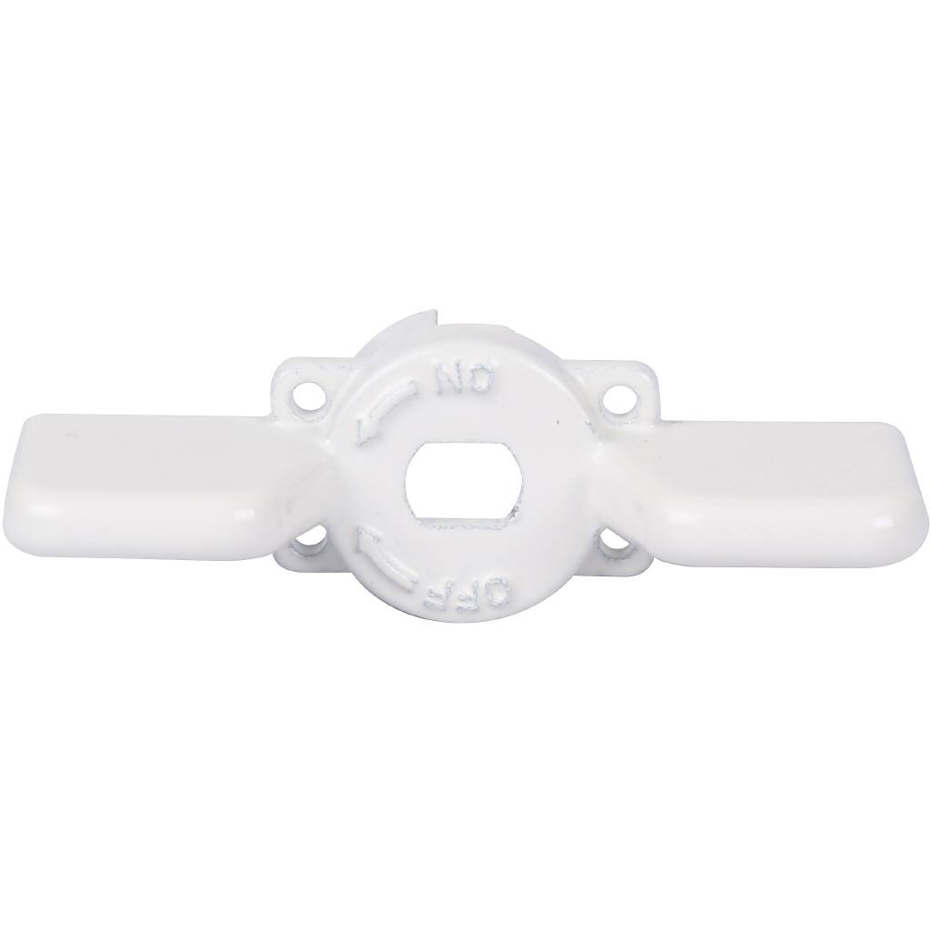 Ручка-бабочка STOUT для шарового крана STOUT 1/2 -3/4 (Белая), SVB-BUT-1234-01