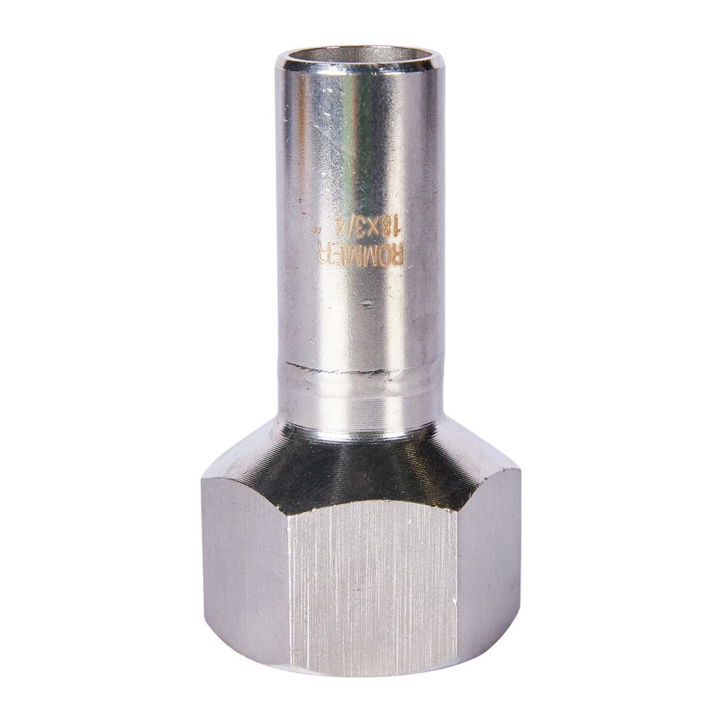 Вставка переходная НПр-ВР ROMMER 18х3/4 из нержавеющей стали прессовой