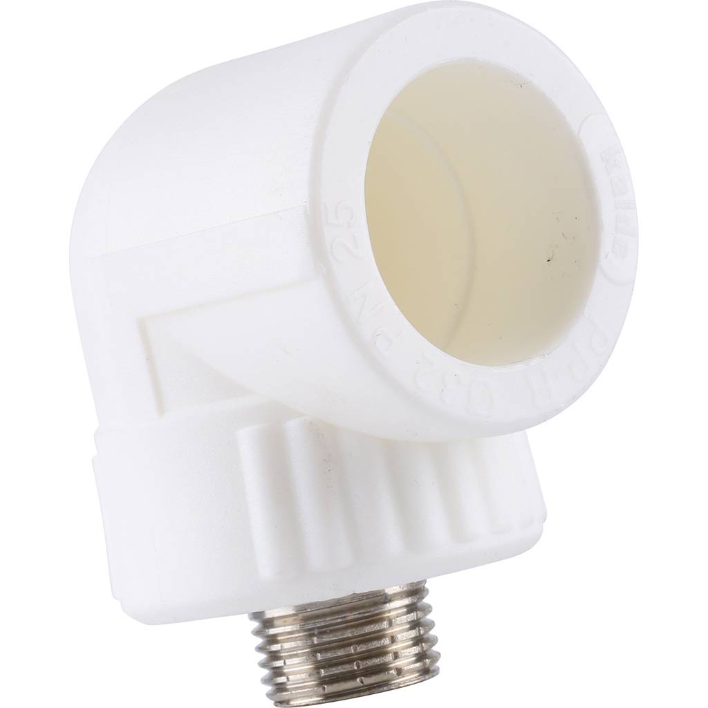 Угольник Kalde с наружной резьбой 32х1/2 для полипропиленовых труб, 3222-emo-320b00