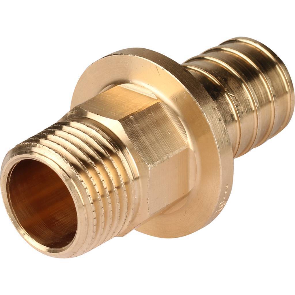 Переходник РЕХАУ RAUTITAN с наружной резьбой 25-R 1/2 RX+ для труб из сшит полиэтил аксиальный, 14563171001