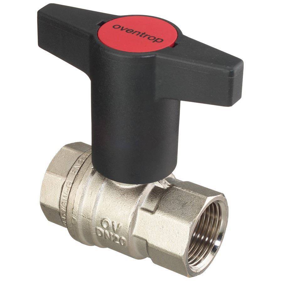 Кран шаровой OVENTROP Optibal с пласмас. маховиком ВР 3/4, 1077106