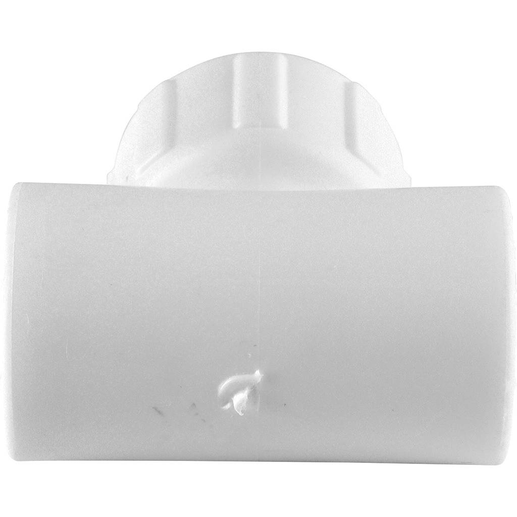 Тройник Политэк 20x1/2 с наружной резьбой для полипропиленовых труб под сварку (цвет белый), 9510002012