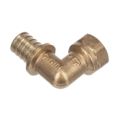 Угольник аксиальный, латунь, внутренняя резьба,20х1/2, желтый, RTP