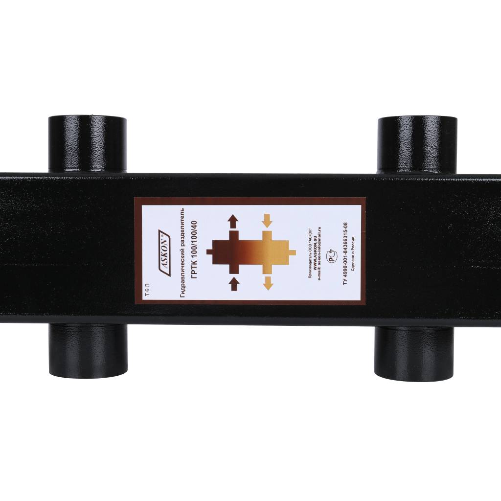 Гидравлический разделитель Askon 195 кВт, ГРТК 100/100/40