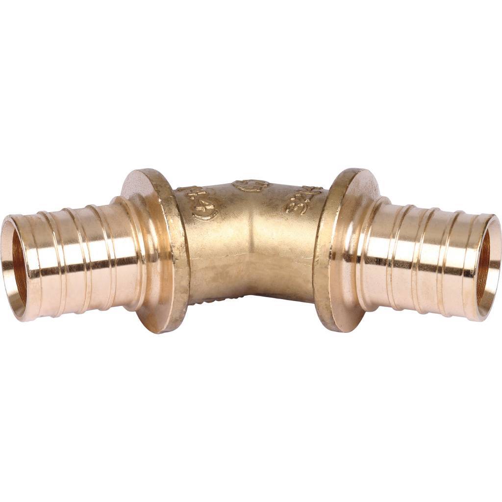 Угольник STOUT 45° 32 для труб из сшитого полиэтилена аксиальный, SFA-0031-000032