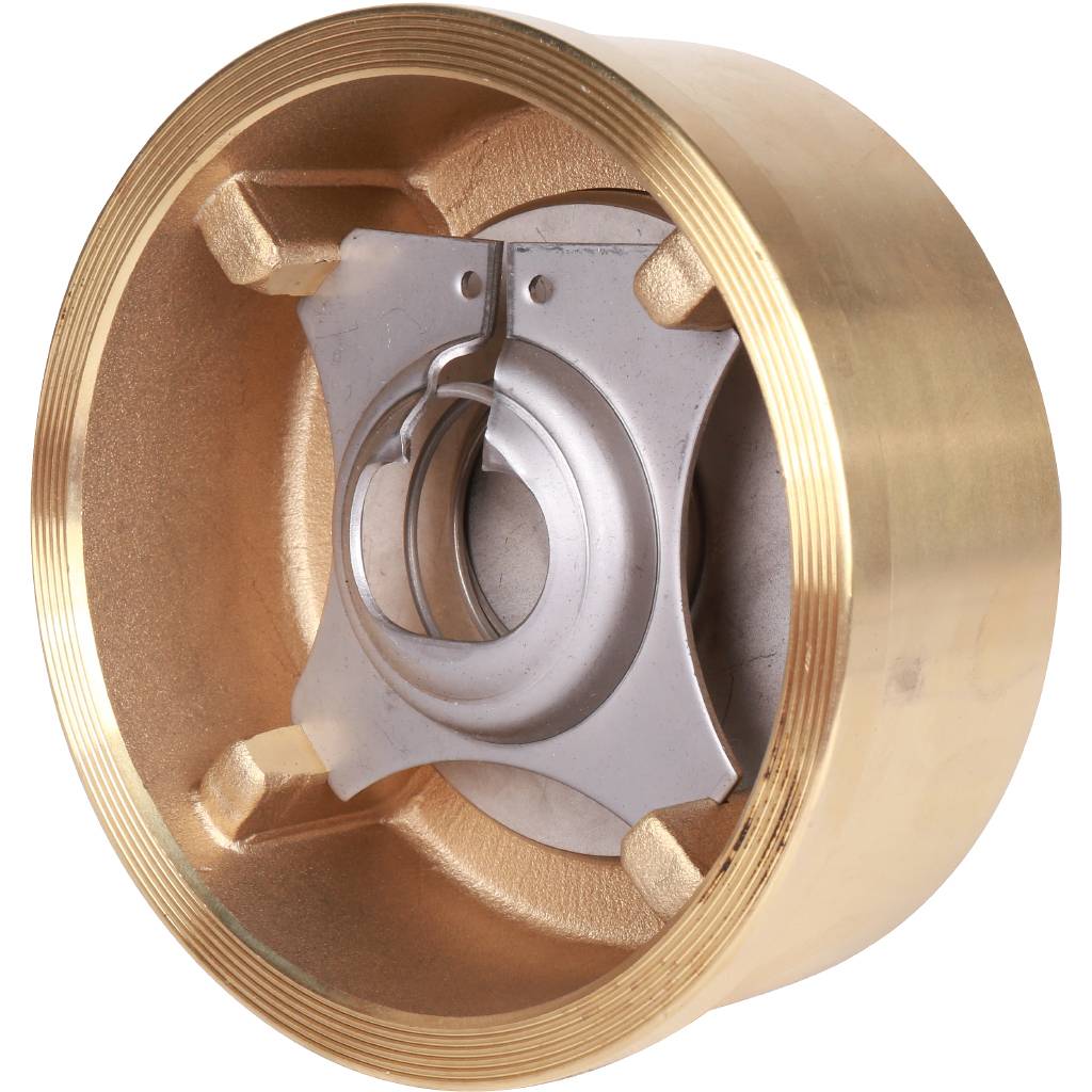 Клапан обратный осевой Tecofi Ду100 Ру16 межфланцевый из латуни, CA7441-0100
