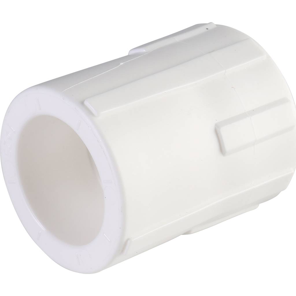 Муфта комбинированная Политэк 25х1/2 внутр. резьба для полипропиленовых труб под сварку (цвет белый)