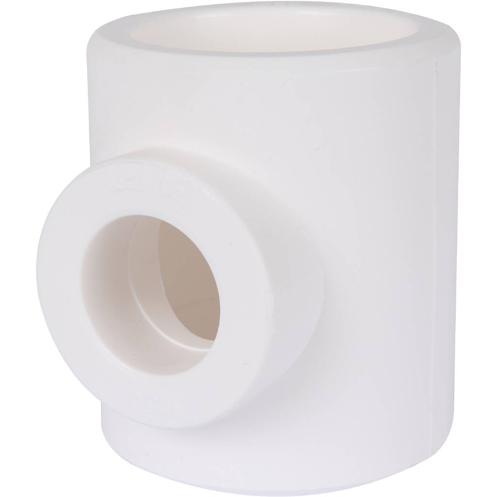 Тройник переходной Kalde 90х50х90 для полипропиленовых труб под сварку (цвет белый), 3212-tio-905090