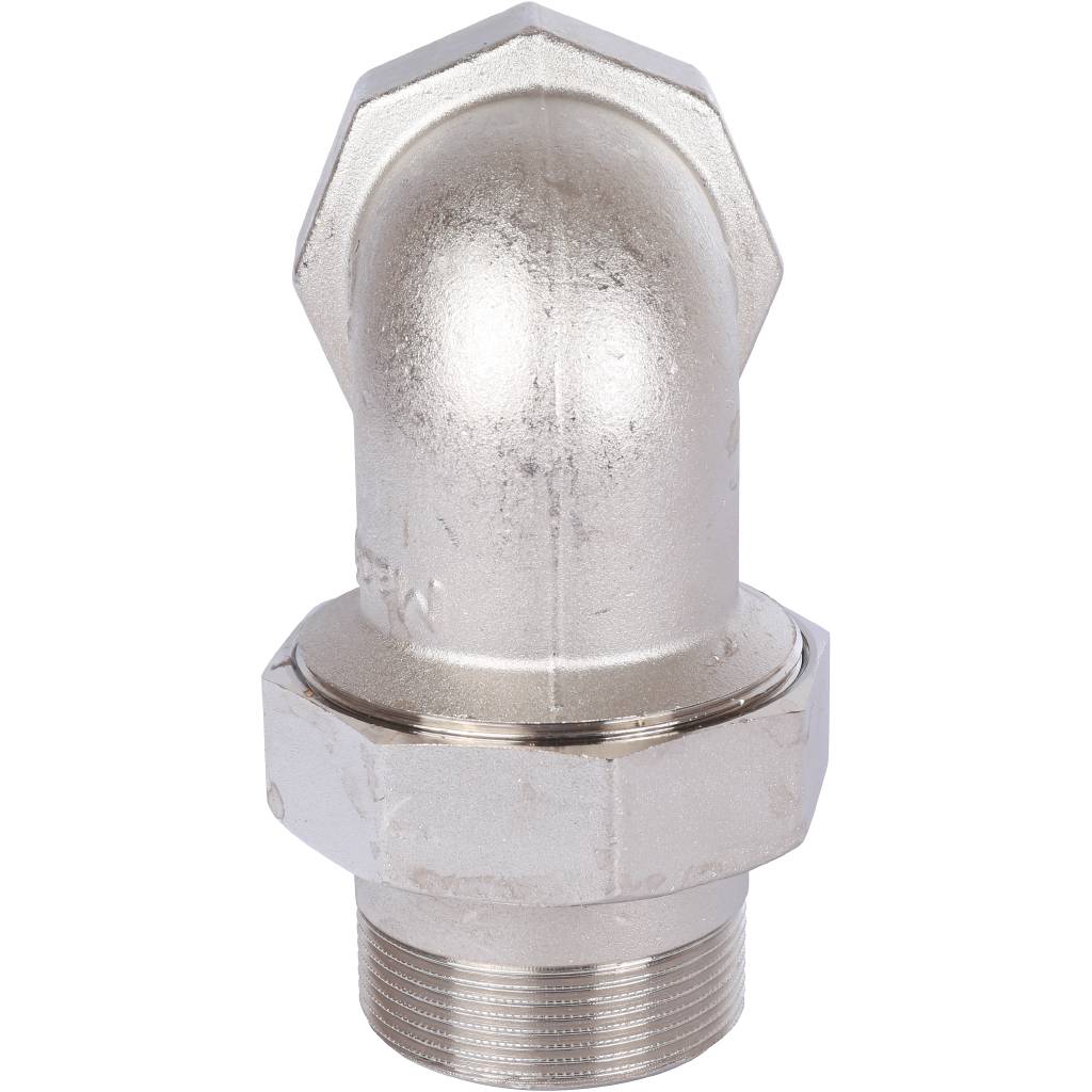 Разъемное угловое соединение STOUT американка ВН 2 уплотнение под гайкой o-ring кольцо, никелированное, SFT-0057-000002