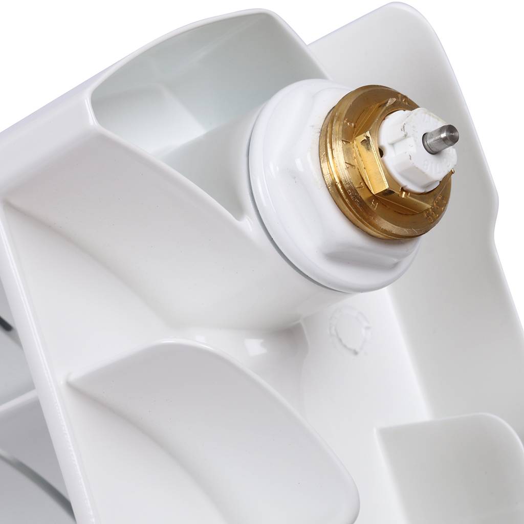 Радиатор биметаллический RIFAR BASE VENTIL 500 BVR 8 секций нижнее правое подключение (белый RAL 9016), 1RB50.VR-8