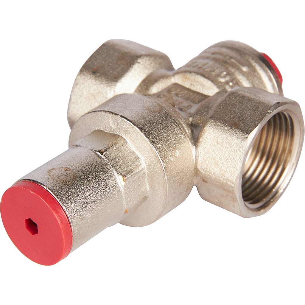 Редуктор давления ROMMER PN16 вн/вн 3/4  с выходом под манометр, RVS-0010-000020