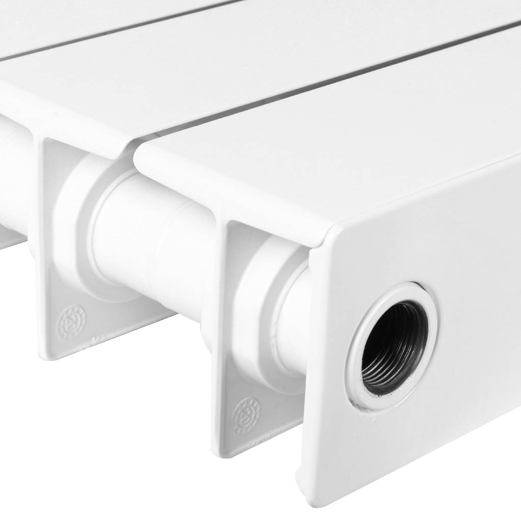 Радиатор биметаллический RIFAR SUPReMO 800 4 секции боковое подключение (белый RAL 9016), 4RS80-4