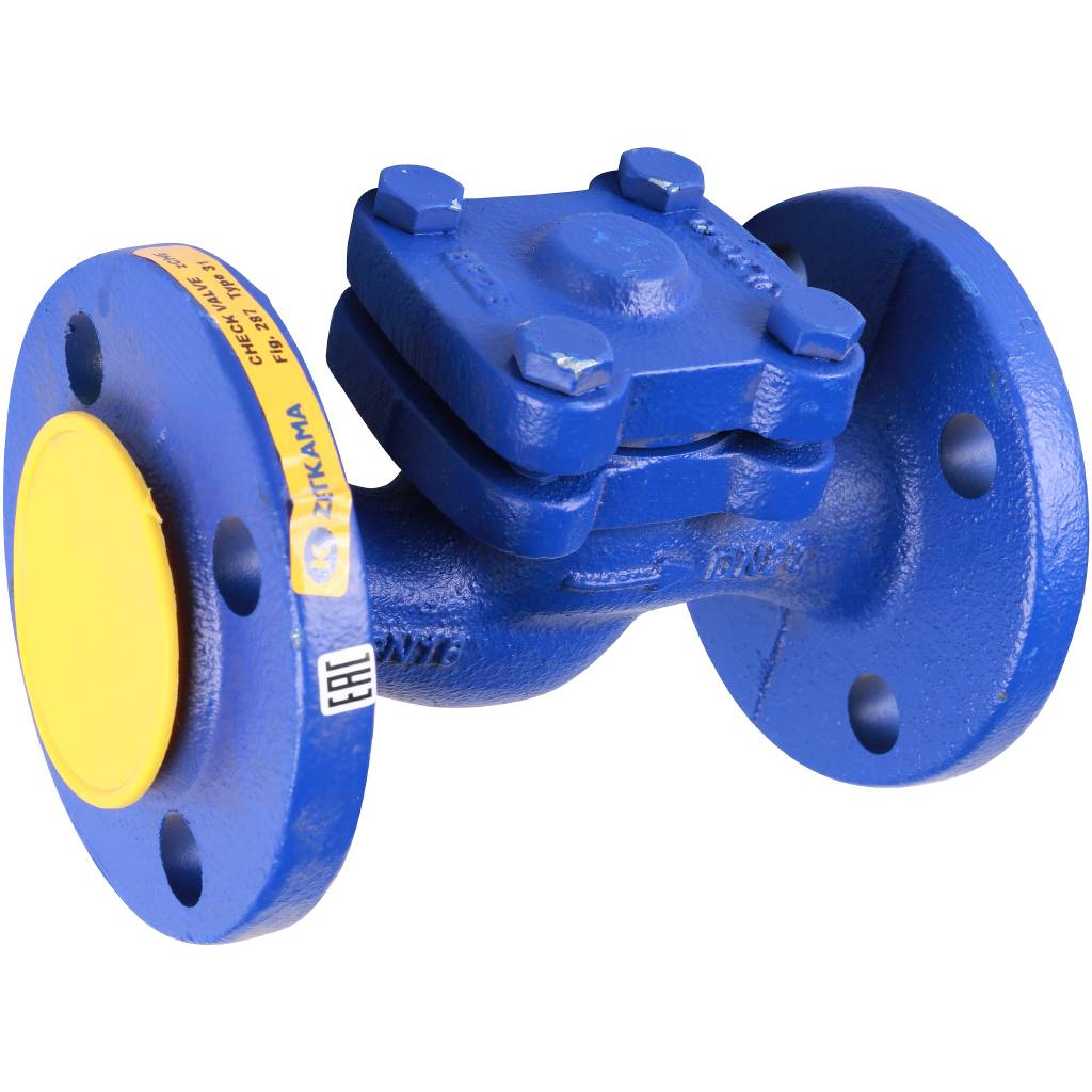 Клапан обратный подъемный ZETKAMA 287A Ду20 Ру16 фланцевый из чугуна, 287A020C31