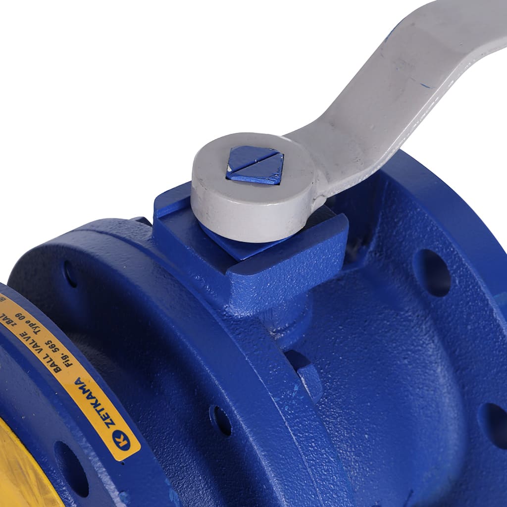 Кран шаровой ZETKAMA 565A Ду80 Ру16 фланцевый, 565A080C09