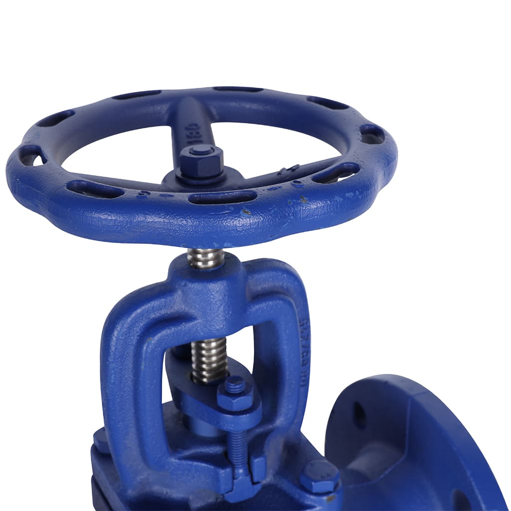 Клапан запорный ZETKAMA 215A Ду65 Ру16 фланцевый из чугуна, 215A065C01