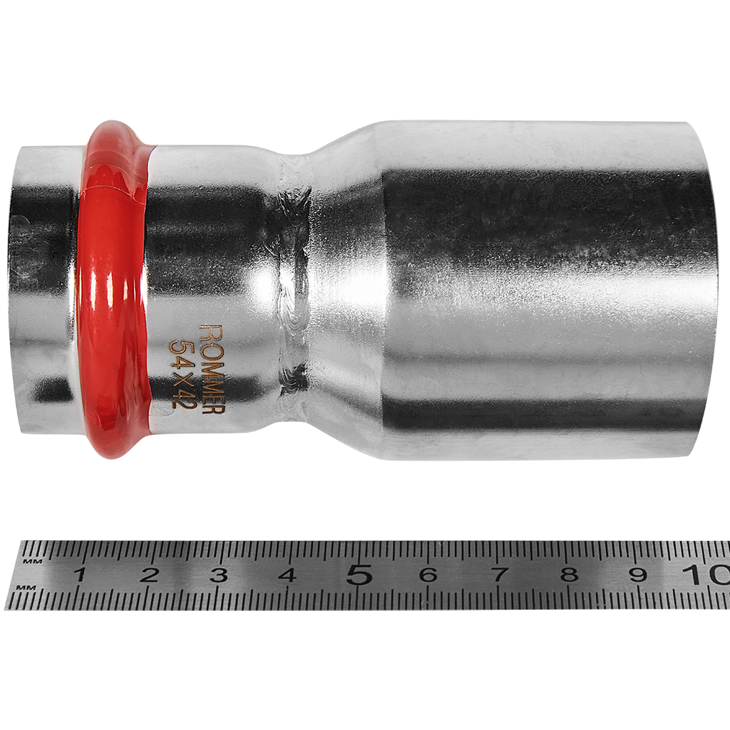 RSS-0020-005442 ROMMER Муфта переходная НПр-ВПр, 54х42, из нержавеющей стали прессовой