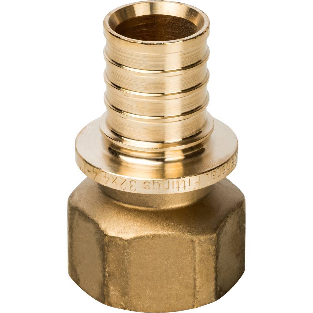 Переходник STOUT с внутренней резьбой 32xG 1 для труб из сшитого полиэтилена аксиальный