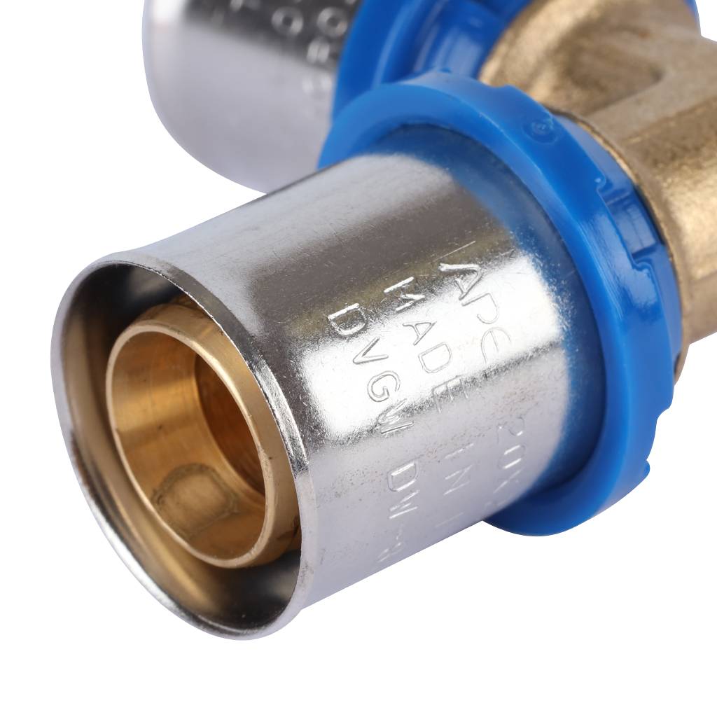 APE Угольник APE 90° 20х20 для металлопластиковых труб прессовой, ARL3200220