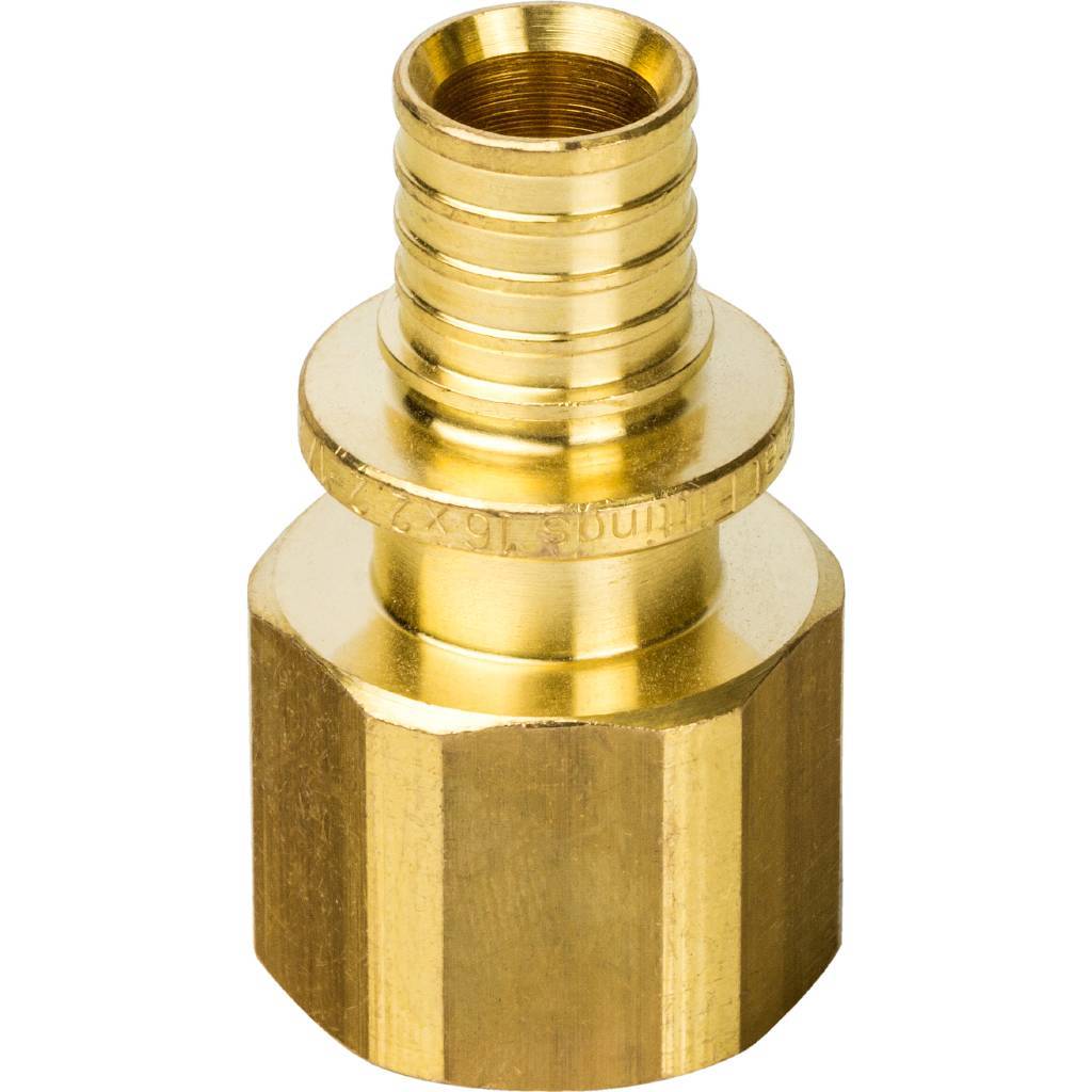 Переходник STOUT с внутренней резьбой 16xG 1/2 для труб из сшитого полиэтилена аксиальный