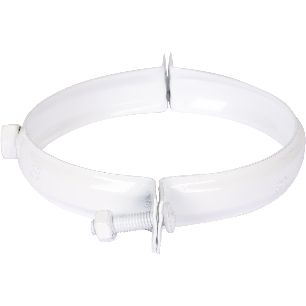 Крепление к стене металлическое белое ROMMER D100 (хомут), RCA-6010-000003