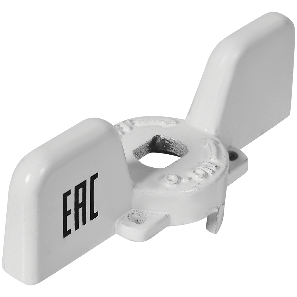 Ручка-бабочка STOUT для шарового крана STOUT 1/2 - 3/4  (Белая)