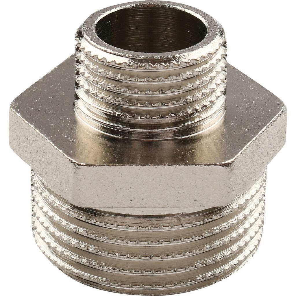 Ниппель HH TIEMME никелированный 1х1/2 для стальных труб резьбовой, 1500205