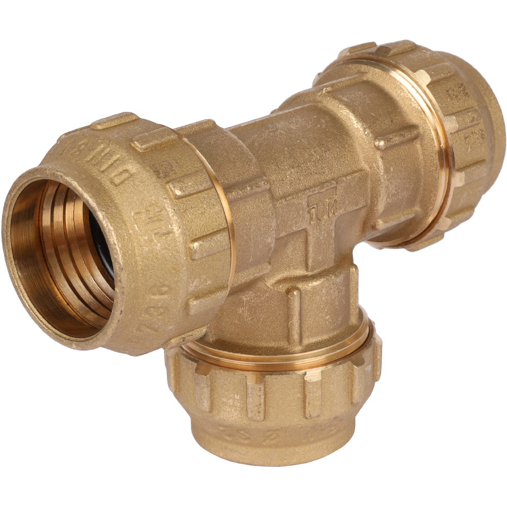 Тройник TIEMME 32х32х32 для труб ПНД винтовой, 3400022