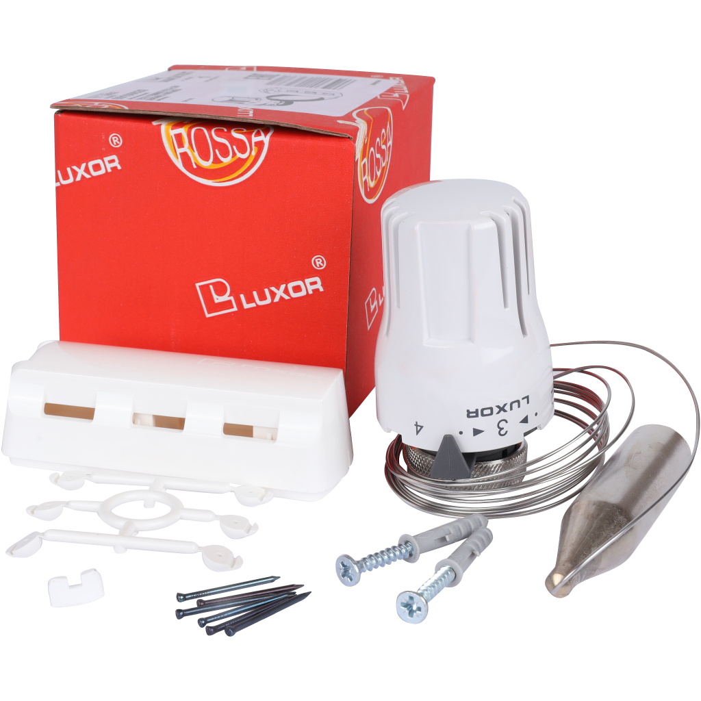 Термостатическая головка LUXOR TT 3002 с дистанционным датчиком (*старый код 69011004, 69011001), 69100020