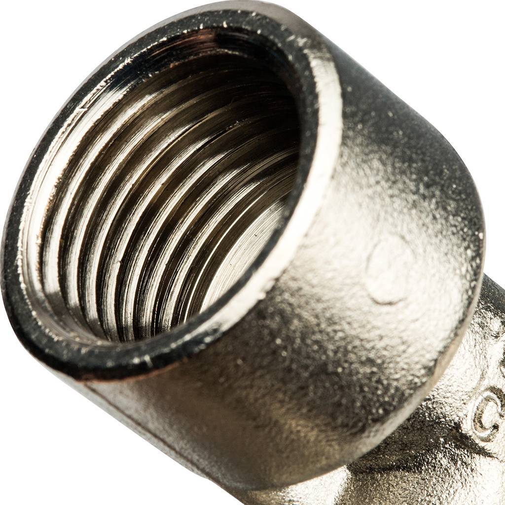 Уголок 90 с креплением Prandelli Multyrama (20х2,0х1/2) для металлопластиковых труб винтовой, 103.10.52.0