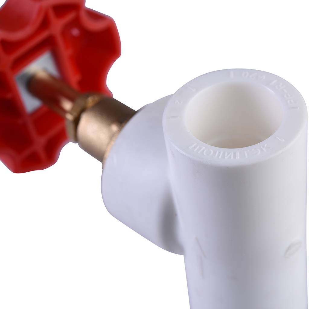 Вентиль Политэк d=20 для полипропиленовых труб под сварку (цвет белый)