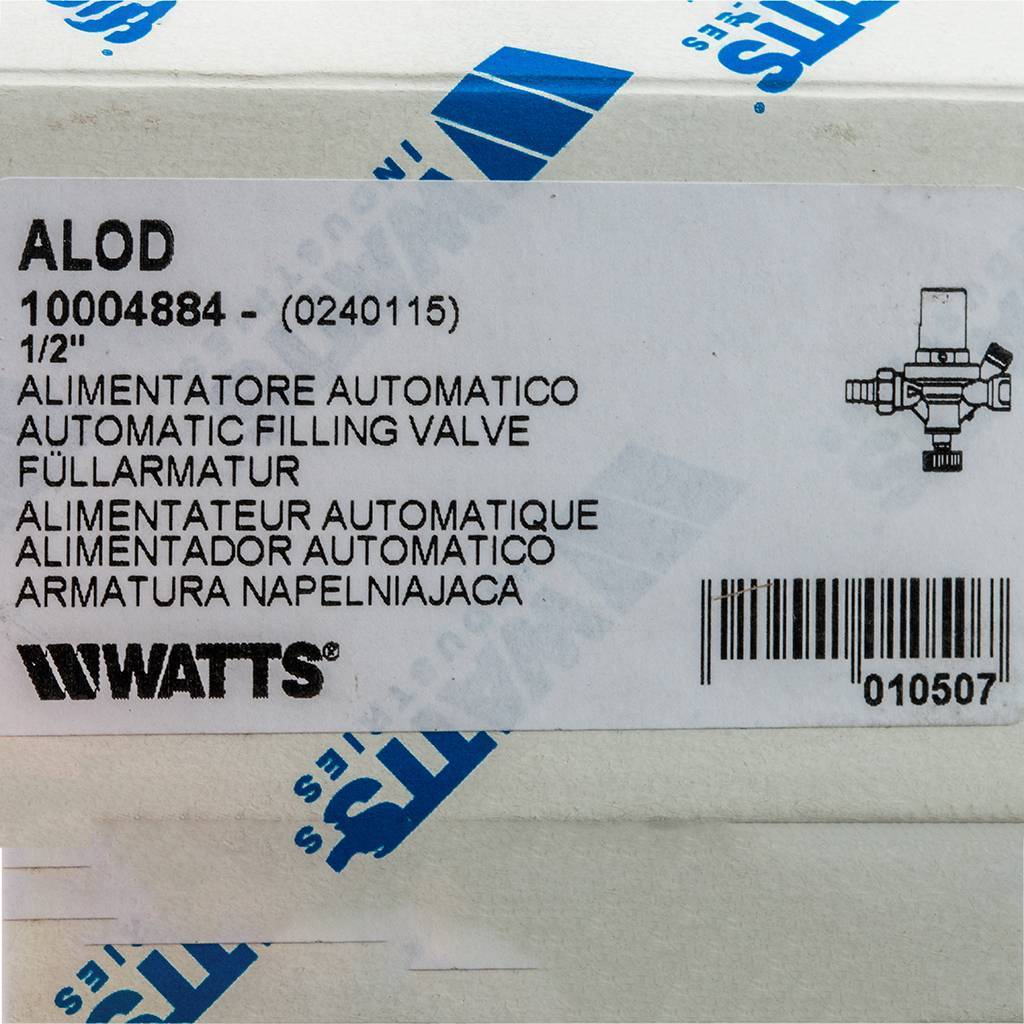 Подпиточный клапан Watts ALOD ALIMAT 1/2  лат.
