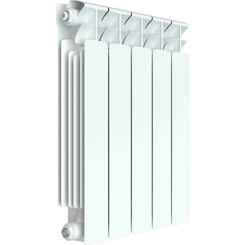 Радиатор биметаллический RIFAR BASE 500 5 секций боковое подключение (цвет RAL 7036), 84322