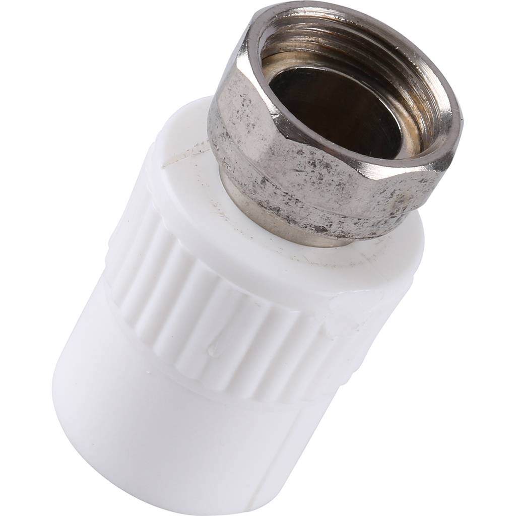 Муфта комбинированная Kalde с накидной гайкой 20х1/2 для полипропиленовых труб под сварку, 3222-tun-200b00