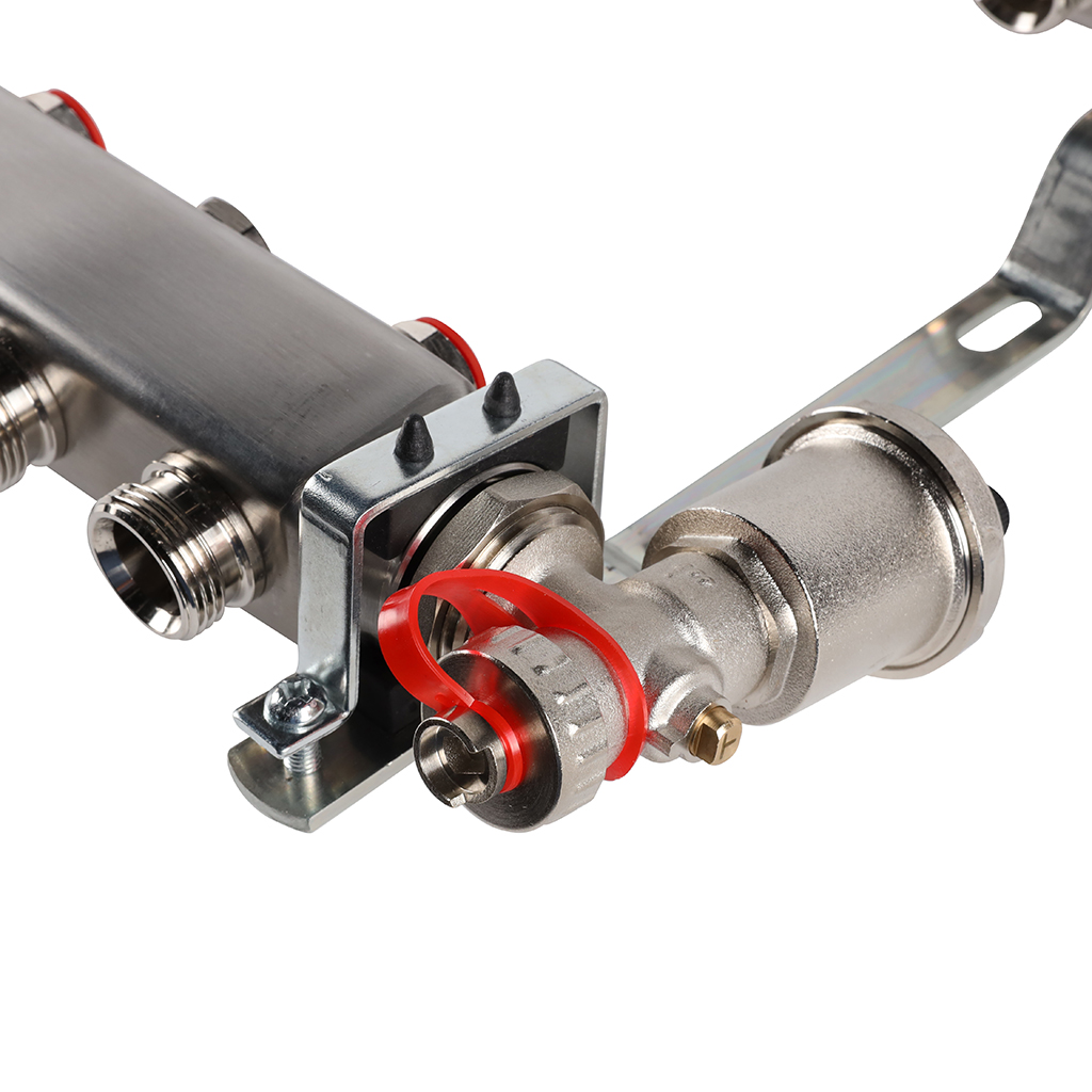 Коллектор из нержавеющей стали в сборе без расходомеров ROMMER 12 выходов, RMS-3210-000012